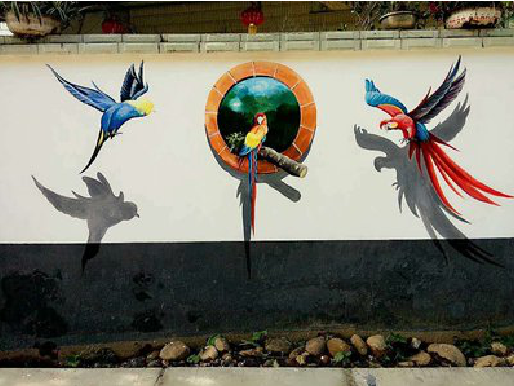 黔西视觉错位-3D墙绘设计