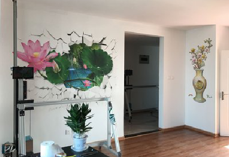 黔西墙体彩绘相比墙纸的优势。