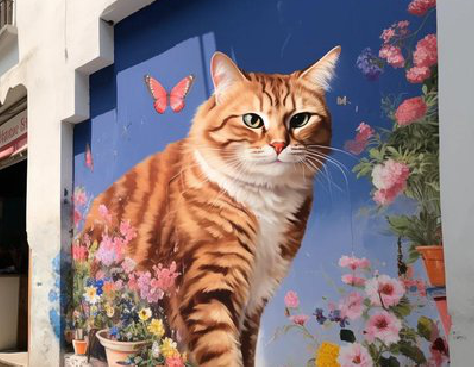 黔西自己绘制有个性的手绘墙