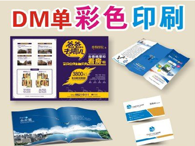 黔西单页印刷，色彩搭配简单。